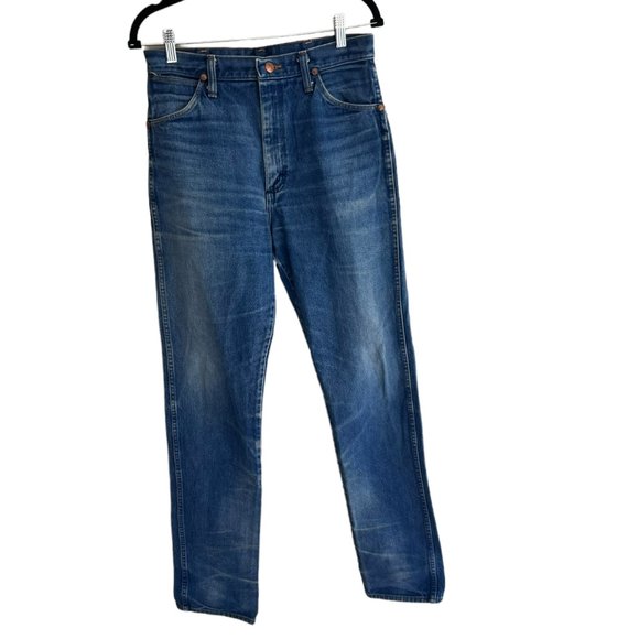 Men's Wrangler Classic Western Back‎ Pocket Logo Jeans Size 32 x 26 - Picture 1 of 4